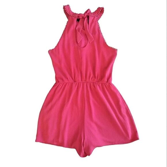 Y2K Pink Halter and Striped Strapless Romper Shorts Size Large Bundle - Picture 10 of 16